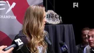 UFC 175 Ronda Rousey quotNo Ones Easy Until After You Beat Themquot [upl. by Eillib]