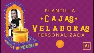 Como Hacer Caja para Veladoras Dia de Muertos Plantilla Fácil Personalizada [upl. by Dulcinea]