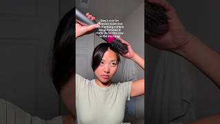 curtains bangs style hack✨ curly haircare youtubeshorts hair healthycurls [upl. by Jacobson640]