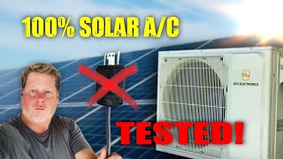 FREE Cooling amp Heating 2Ton Solar AC Tested [upl. by Estus]