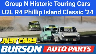 Race 4 U2L  Invited Group N Historic Touring Cars Phillip Island Classic 2024 Historics [upl. by Jess272]