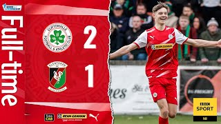 HIGHLIGHTS  Cliftonville 21 Glentoran [upl. by Anayk]