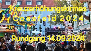 Kreuzerhöhungskirmes Coesfeld 2024 Rundgang 14092024 [upl. by Standley]