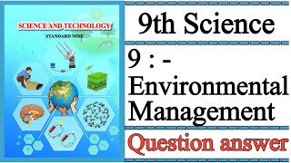 9th class science chapter 9 environmental management question answer  9 science chapter 9 exercise [upl. by Nednerb]