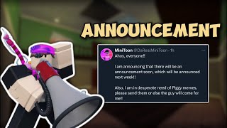 MINITOON HAS AN ANNOUNCEMENT… Piggy NEWS [upl. by Annait787]