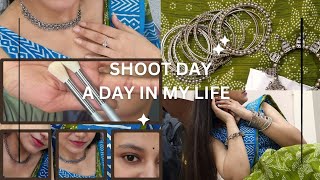 Creating my new look GRWM Saree PhotoshootVlog 14 photoshootsareegrwmdailyvlogytvideomakeup [upl. by Elrebma]