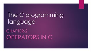 C programming tutorial 4  Operators in C programming1 Arithmetic Operator in C [upl. by Zantos]