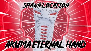 Akuma Eternal Hand  Spawn Location  Shindo Life [upl. by Karna]