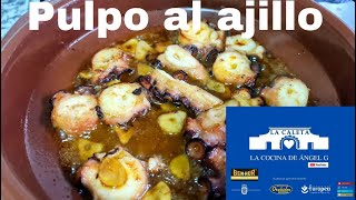 Pulpo al ajillo con manzanilla de Sanlucar [upl. by Dixon706]