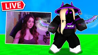 🔴LIVE ROBLOX BEDWARS CUSTOM GAMES🔴WIN A FREE KIT🔴 [upl. by Ellinehc746]