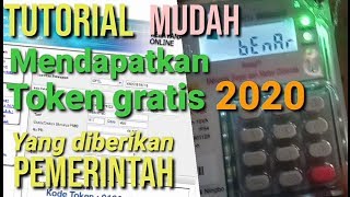 Tutorial mudah mendapatkan token listrik PLN gratis R1T 450 VA 2020 [upl. by Tristas919]