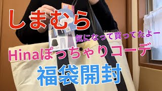 【しまむら】Hina さんのぽちゃりコーディネート福袋 だーいぶ前に購入しています♪色々着て楽しい😆 [upl. by Nnaeirual731]