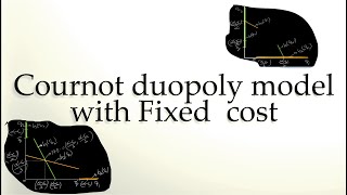 Cournot duopoly model with Fixed cost gametheory economics [upl. by Olsson]