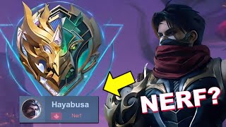 HAYABUSA BIG NERF SERIOUSLY🤡 SEASON 34 [upl. by Hsak]