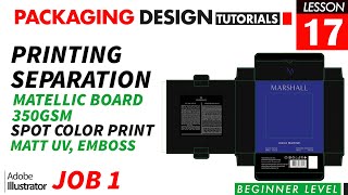 Printing Separation Job 1  Lesson  17 [upl. by Leakim]