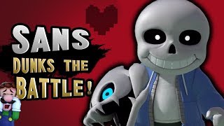 SANS IN SUPER SMASH BROS ULTIMATE  NINTENDO DIRECT REACTION  SANS UNDERTALE MII COSTUME REACTION [upl. by Kos]