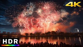 Tokyo Fireworks  Katsushika Noryo Fireworks Festival  4K HDR recorded live [upl. by Rama]