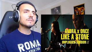 ANDRA RAMADHAN  ONCE MEKEL  LIKE A STONE AUDIO SLAVE Reaction [upl. by Cyrie]