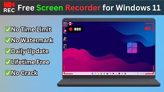 Free Screen Recorder for Windows 11  Best Screen Recorder for Laptop amp PC 2024 ✅✅ [upl. by Cyma960]