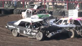 Armstrong Demolition Derby 2015  CARS HEAT 2 [upl. by Fessuoy]