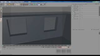 Cinema 4D Интерьер комнаты Стены потолочный карниз Р1 Ч2 [upl. by Nyvlem]