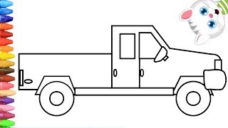 Jak narysować samochód ciężarowy z MiMi  Rysowanie i Kolorowanie dla Dzieci [upl. by Mallen]