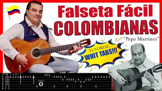 COLOMBIANAS TUTORIAL INTERACTIVO CON TABLATURA FÁCIL GUITARRA FLAMENCA PEPE MARTINEZ ATRÉVETE [upl. by Ginsberg]