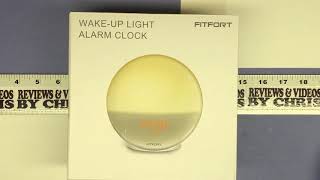 Unboxing  FITFORT Wake Up Light Sunrise Alarm Clock [upl. by Adelaide362]