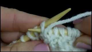 How to knit  Basic Rib 1x1 Stitch 1x1 ribbing  knitting tutorial for beginners [upl. by Yeldoow]