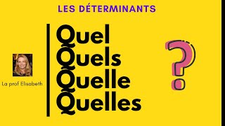 Quel est un déterminant interrogatif en français Niveau A1 [upl. by Zined]