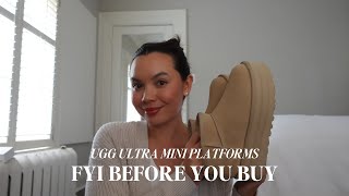 FYI BEFORE YOU BUY  UGG ULTRA MINI PLATFORM [upl. by Orteip636]