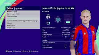 Ronald Koeman  PES Clasico Face Bodyamp Stats [upl. by Alimhaj]