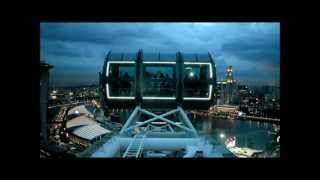 Singapore Flyer Time Lapse from Day to Dusk [upl. by Ahsad]