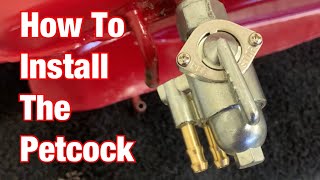 How To Install The Petcock On A Motorcycle Part 186 [upl. by Erfert787]