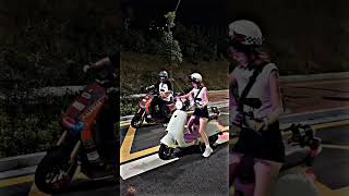 Electric scooter VS 🏍Superbikewith girl🏍🏍🏍😎 [upl. by Buiron]