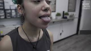 Tongue Piercing Instructional and what to expect [upl. by Leahcim858]