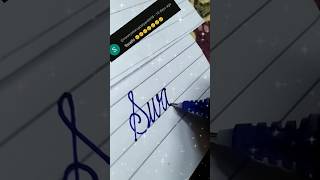 Namewritingcalligraphy❣️Swathi❣️trendingshortscursivewritinghandwritingshortsfeedytviralshort [upl. by Sateia]