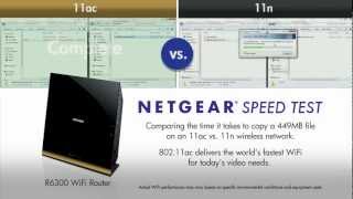 NETGEAR 80211ac Speed Test [upl. by Aicelef]