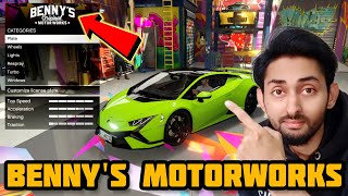 HOW TO INSTALL BENNYS ORIGINAL MOTORWORKS IN GTA 5 SP STORY MODE  GTA 5 Mods 2023 HindiUrdu [upl. by Johnnie]