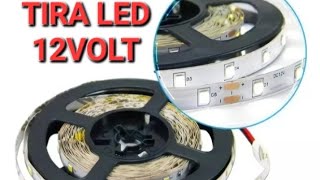 😱😱👉🏽 CONEXION DE TIRAS LED CON FUENTE DE 12 VOLT👍🏼👍🏼 [upl. by Zenas]