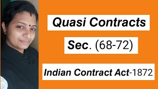 𝙌𝙪𝙖𝙨𝙞 𝘾𝙤𝙣𝙩𝙧𝙖𝙘𝙩 in MalayalamSections 68 to 72 Indian Contract Act1872Finder of lost goods [upl. by Conchita]