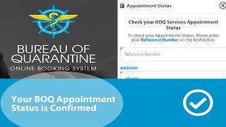 HOW TO VIEW YOUR APPOINTMENT STATUS IN BOQ FOR INTERNATIONAL CERTIFICATE OF VACCINATION FOR COVID19 [upl. by Stubstad289]