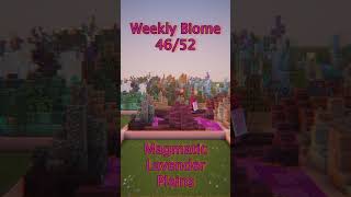 Magmatic Lavender Plains  Weekly One Chunk Biome 4652 minecraft onechunkchallenge shorts [upl. by Enohpesrep]