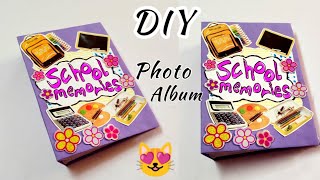 DIY photo album How to make photo album for a school project 🏫 scrapbook ideas [upl. by Shulem]