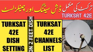 Turksat 42E Complete Dish Setting [upl. by Kanter]