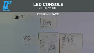 46 Led Console miniprojekt with PIC 12F508 [upl. by Essilevi]