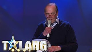 75åriga Anders Nielsen får Bard att lämna scenen i Talang 2017  Talang TV4 [upl. by Kushner574]