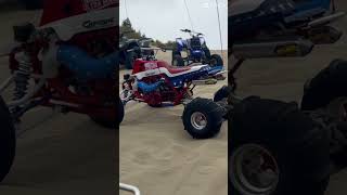 Line up banshee trx450r trx250r 2stroke 4stroke rzr utilityquad sanddunes [upl. by Bodwell278]