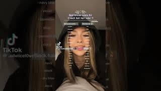 braces colors for each hair color  preppyshorts tips4u braces notmine tiktok tiktoktips [upl. by Jenks]