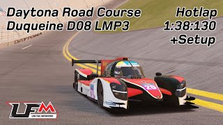 Daytona Road Course  Duqueine LMP3  Hotlap  Asseto corsa  LFM [upl. by Sukramed]